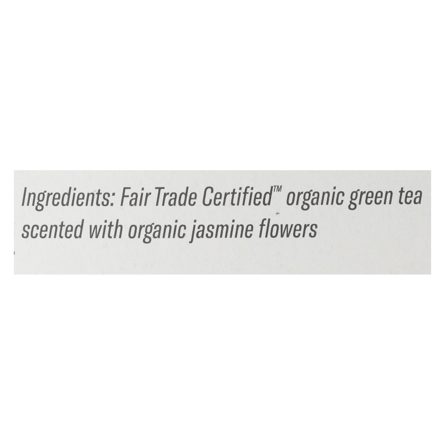 Numi Organic Tea Jasmine Green - 18 Tea Bags - Case Of 6