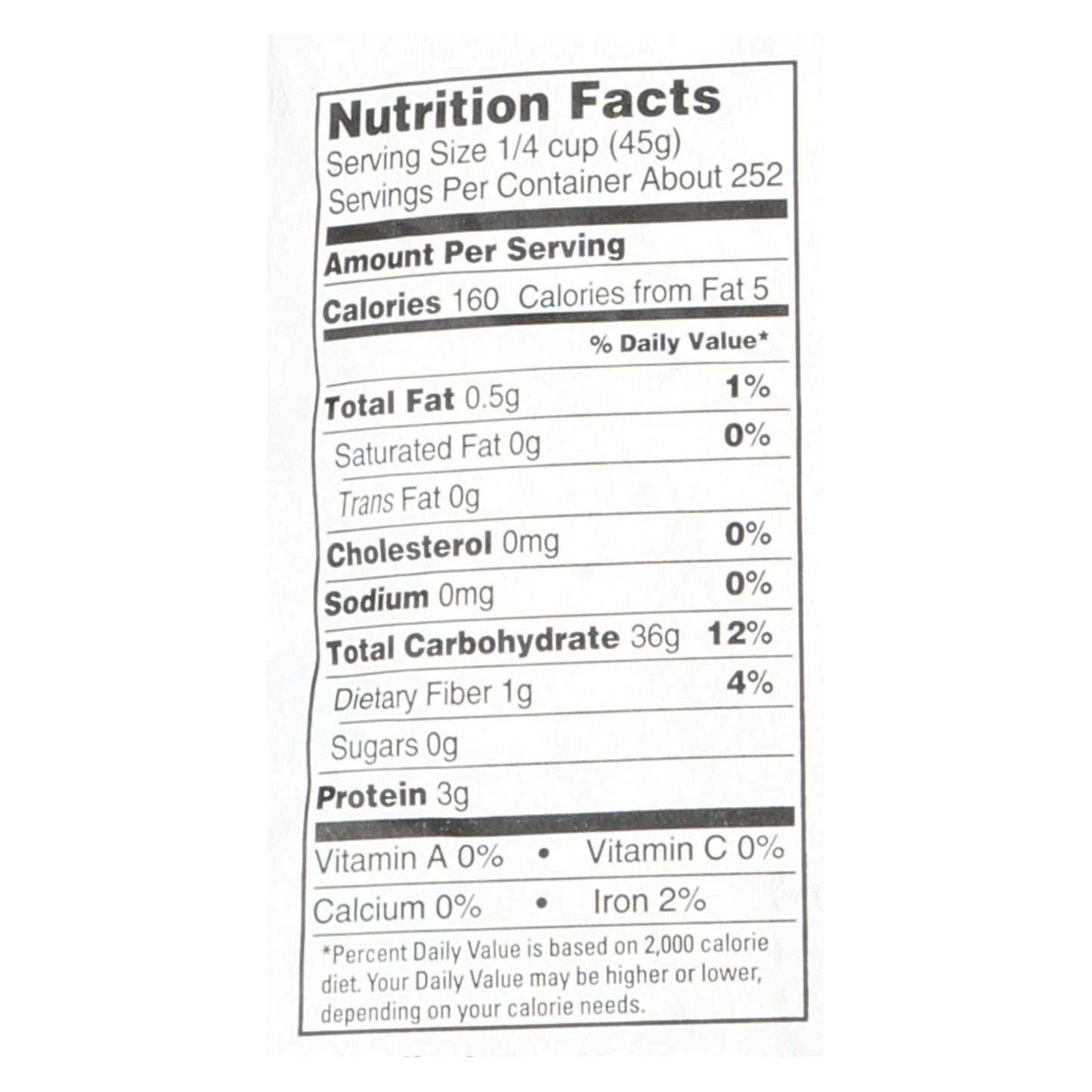 Lundberg Family Farms Organic Jasmine White Rice - Single Bulk Item - 25lb