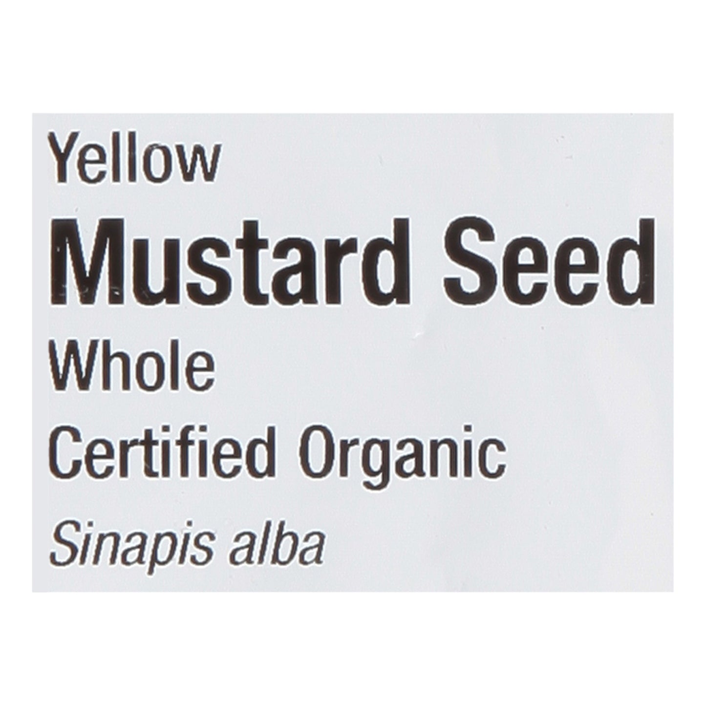 Frontier Herb Mustard Seed Organic Yellow Whole - Single Bulk Item - 1lb