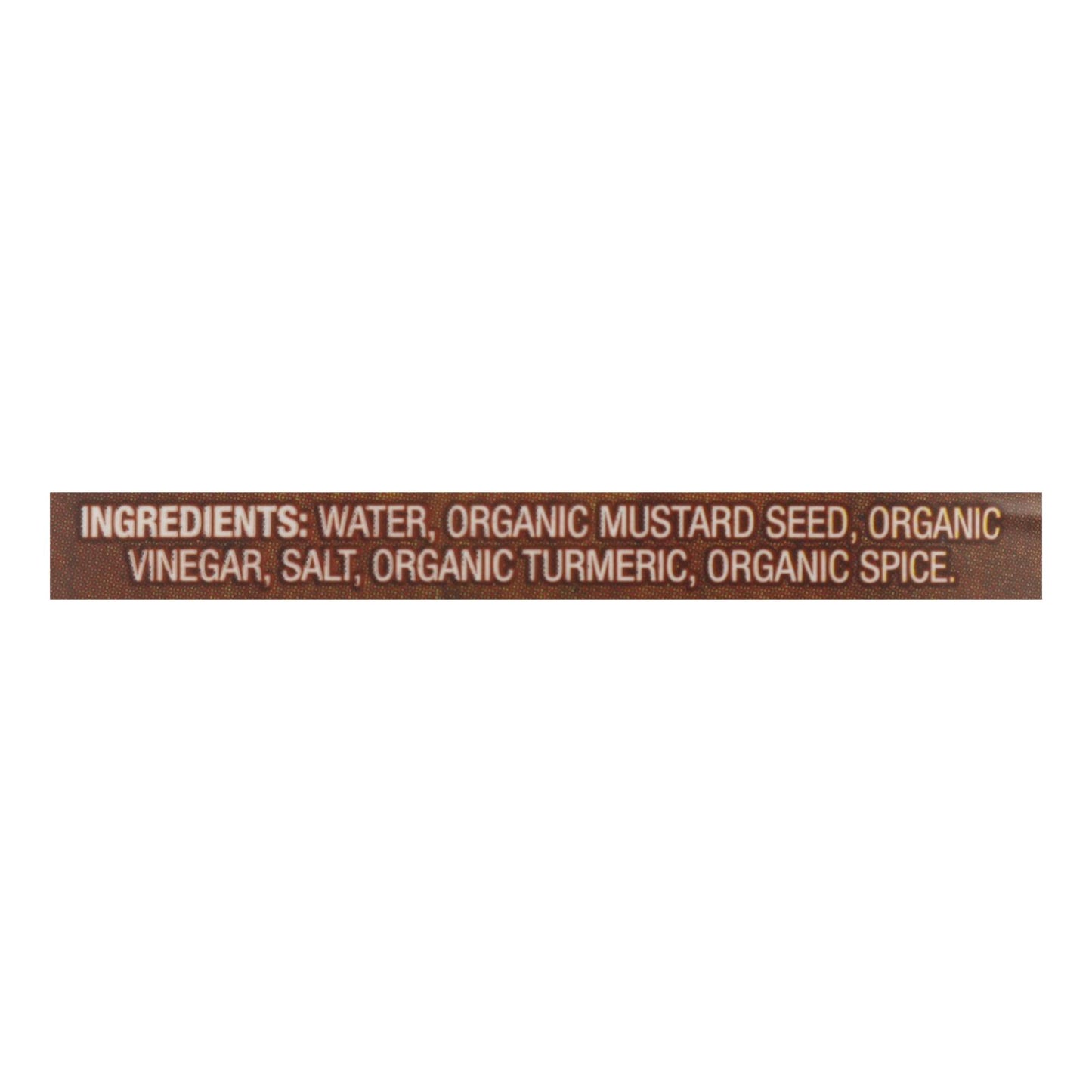 Organic Ville Stone Ground Organic - Mustard - Case Of 12 - 12 Oz.
