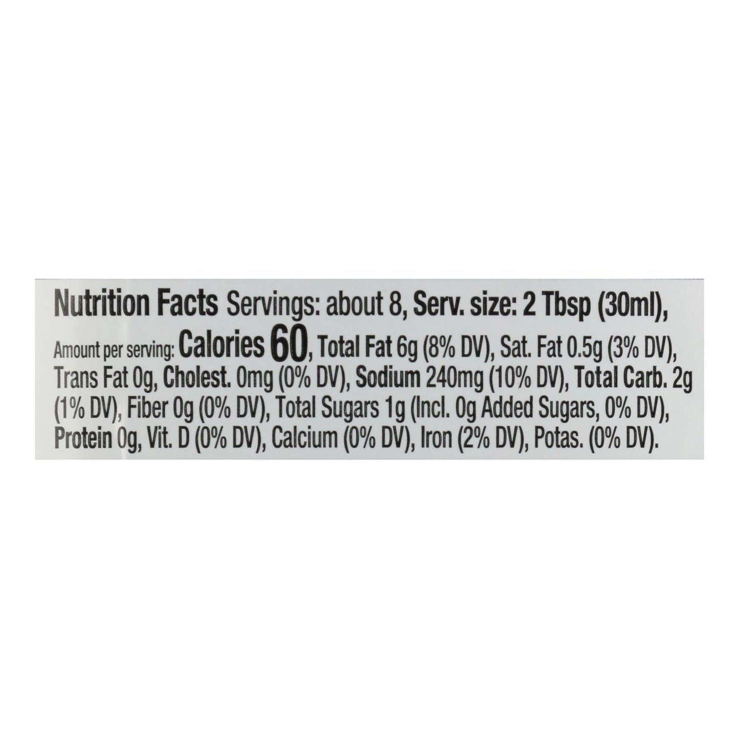 Organic Ville Organic Vinaigrette - Olive Oil And Balsamic - Case Of 6 - 8 Fl Oz.