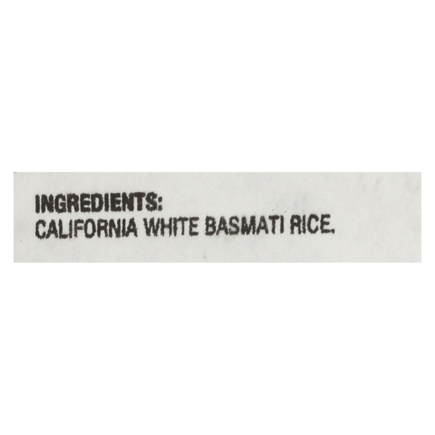 Lundberg Family Farms California White Basmati Rice - Single Bulk Item - 25lb