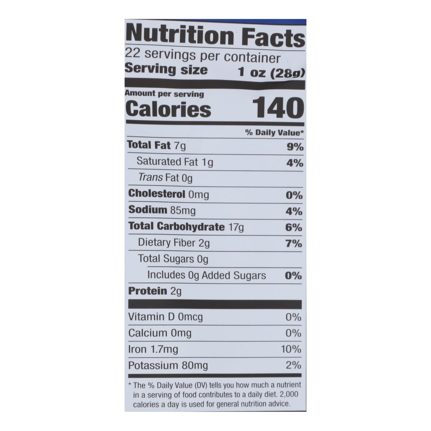 Garden Of Eatin' Tortilla Chips - Blue Corn - Case Of 10 - 22 Oz.
