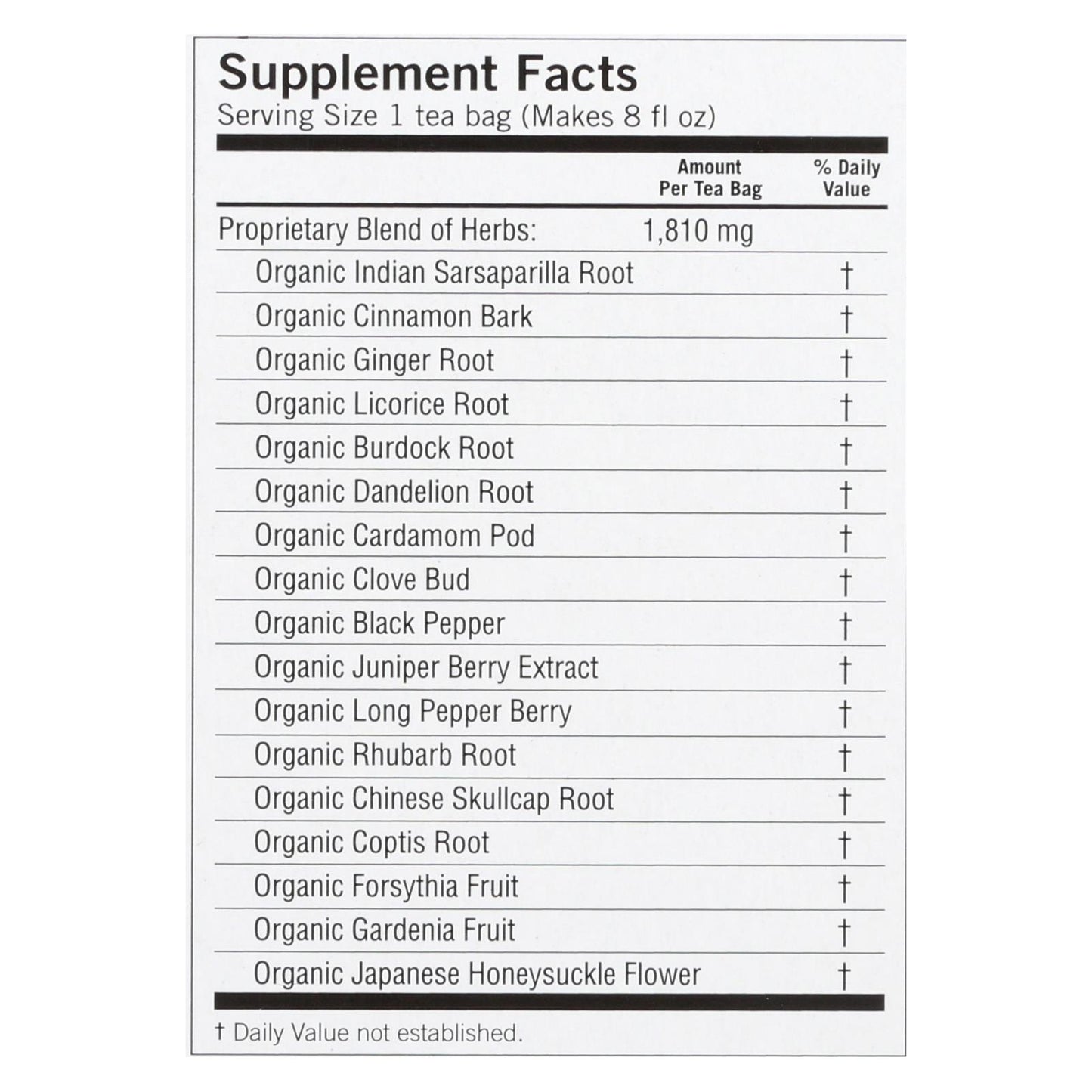 Yogi Tea Detox - Caffeine Free - 16 Tea Bags