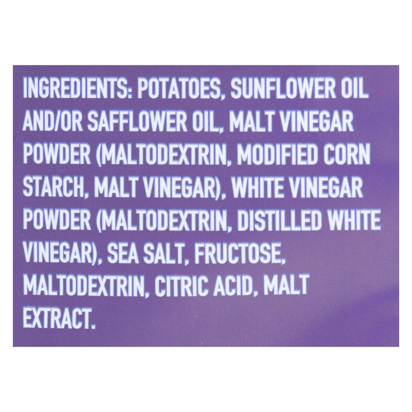 Boulder Canyon Natural Foods Kettle Cooked Chips - Malt Vinegar And Sea Salt - Case Of 12 - 6.5 Oz.