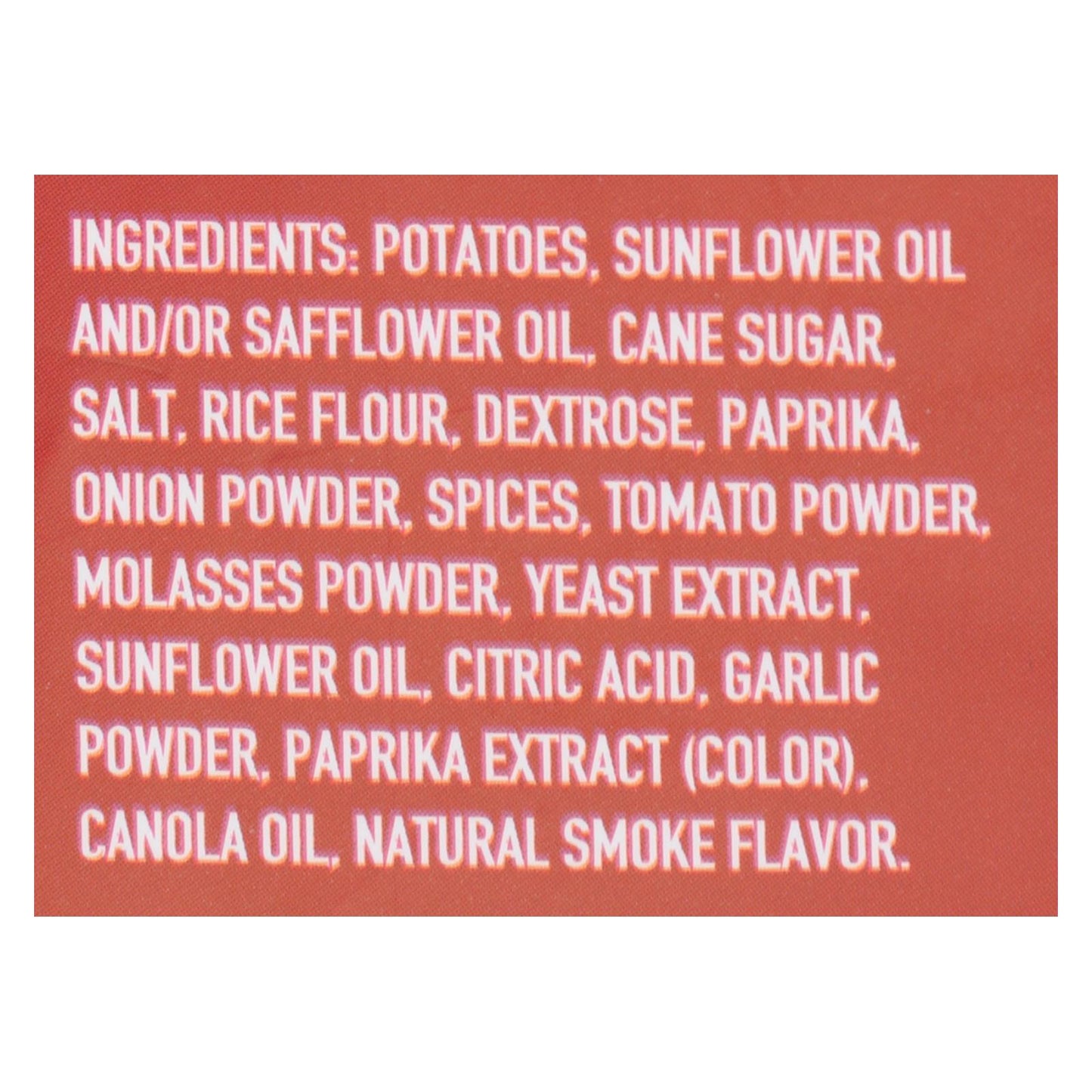 Boulder Canyon - Kettle Chips - Hickory Barbeque - Case Of 12 - 6.5 Oz.