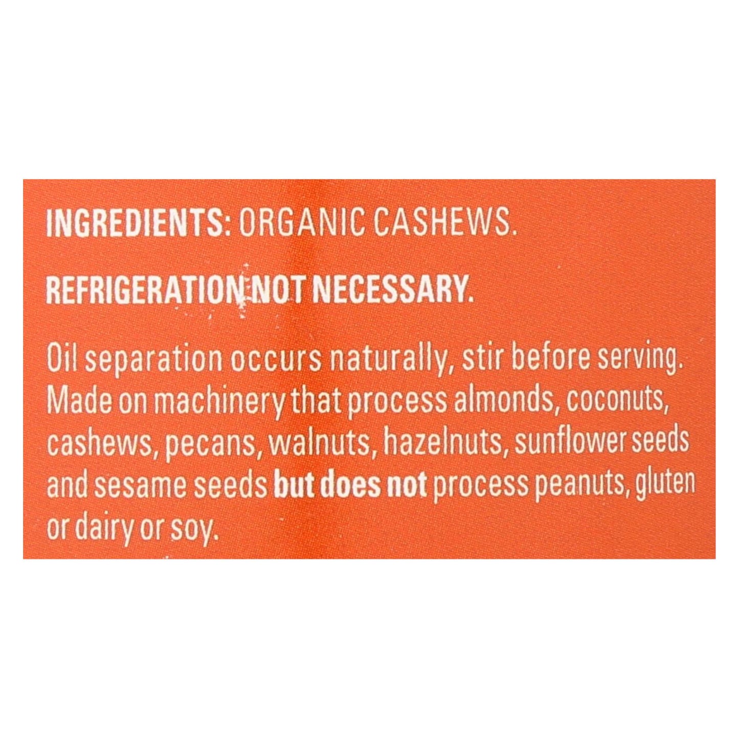 Artisana Nut Butter - Raw Cashew - Case Of 6 - 14 Oz.