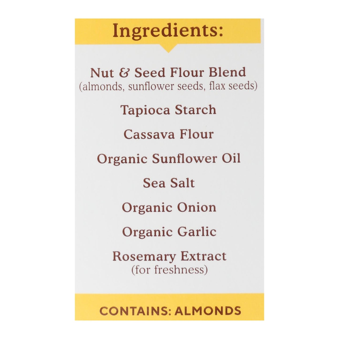 Simple Mills Fine Ground Sea Salt Almond Flour Crackers - Case Of 6 - 4.25 Oz.