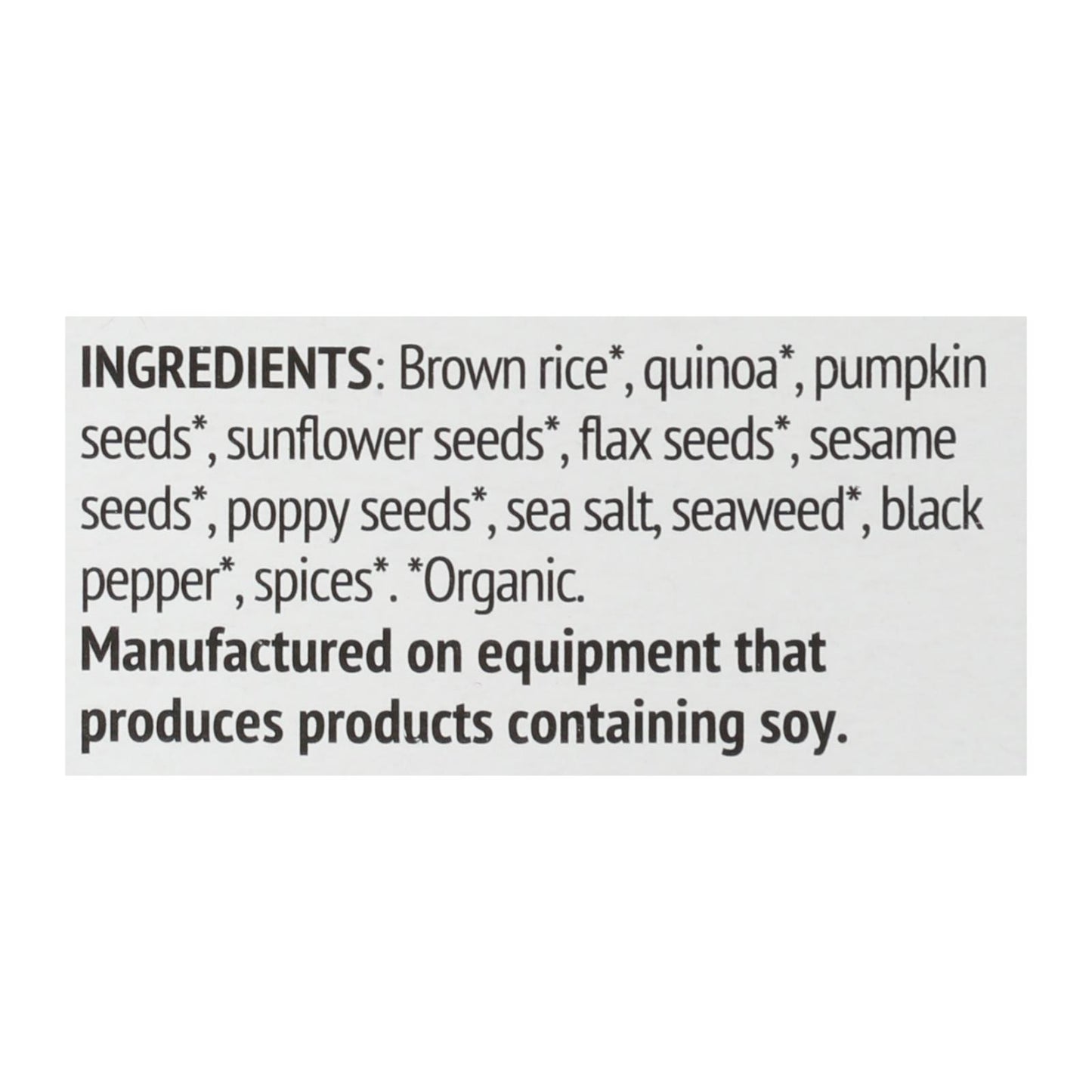 Mary's Gone Crackers Super Seed - Everything - Case Of 6 - 5.5 Oz.