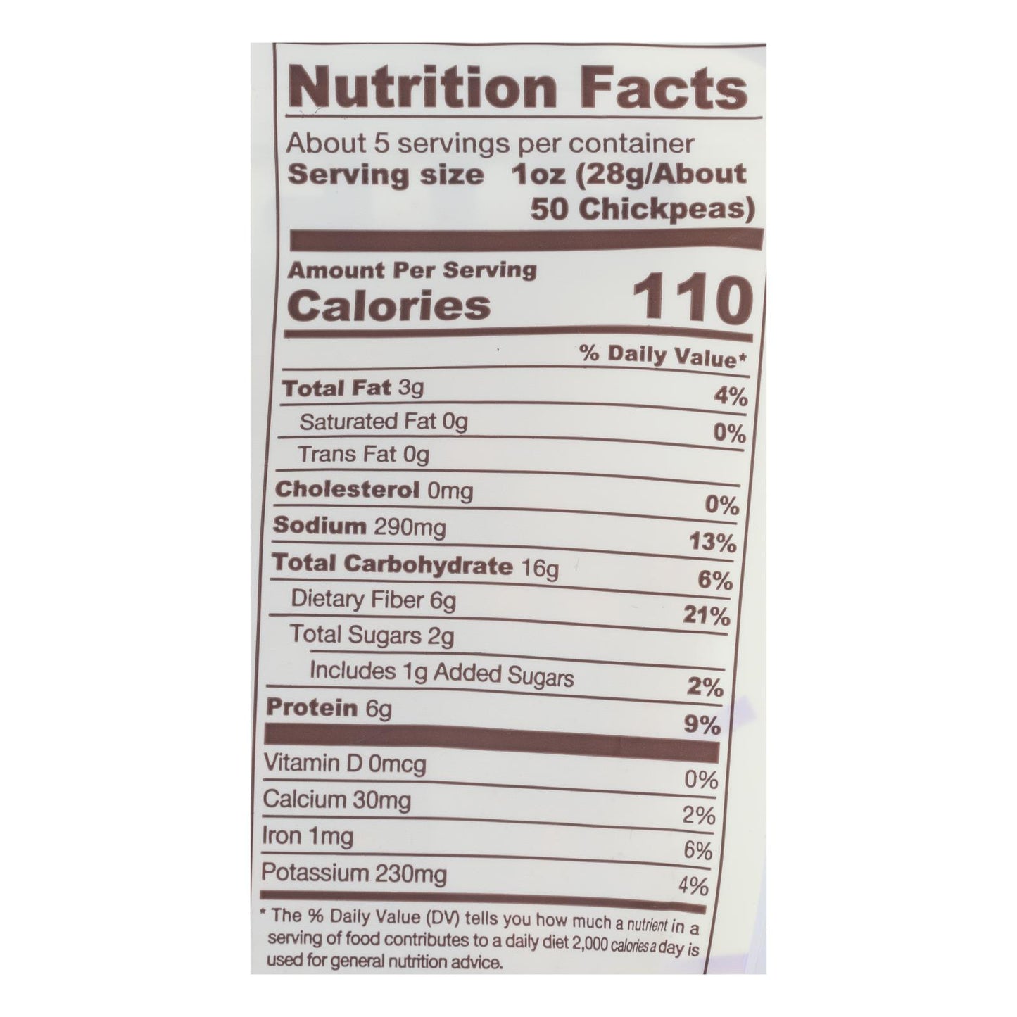 Biena Chickpea Snacks - Rockin' Ranch - Case Of 8 - 5 Oz.