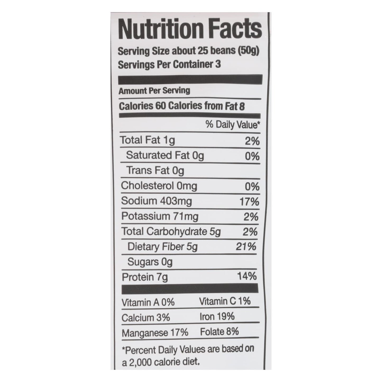 Brami Lupini Snack - Sea Salt - Case Of 8 - 5.3 Oz.