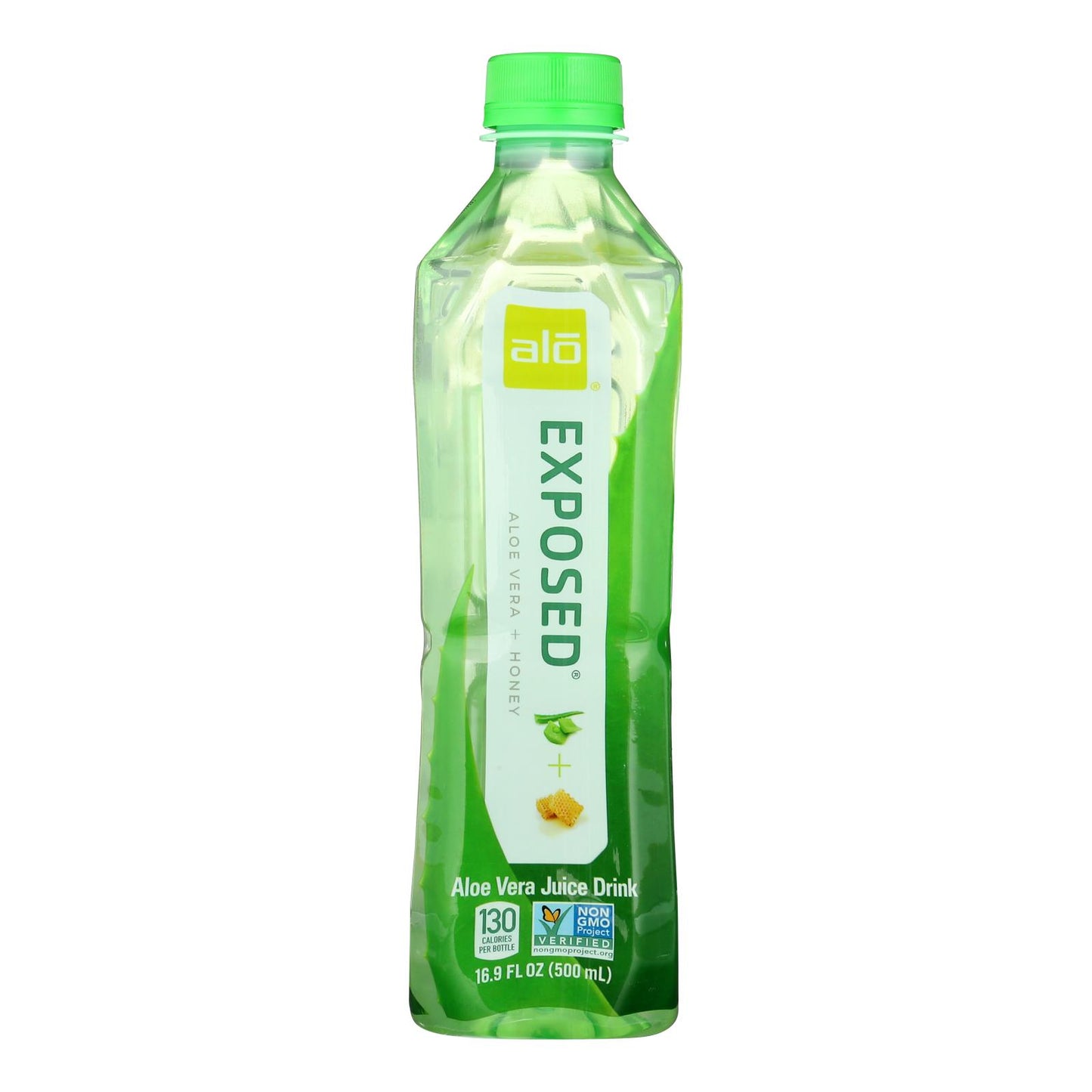 Alo Original Exposed Aloe Vera Juice Drink - Original And Honey - Case Of 12 - 16.9 Fl Oz.
