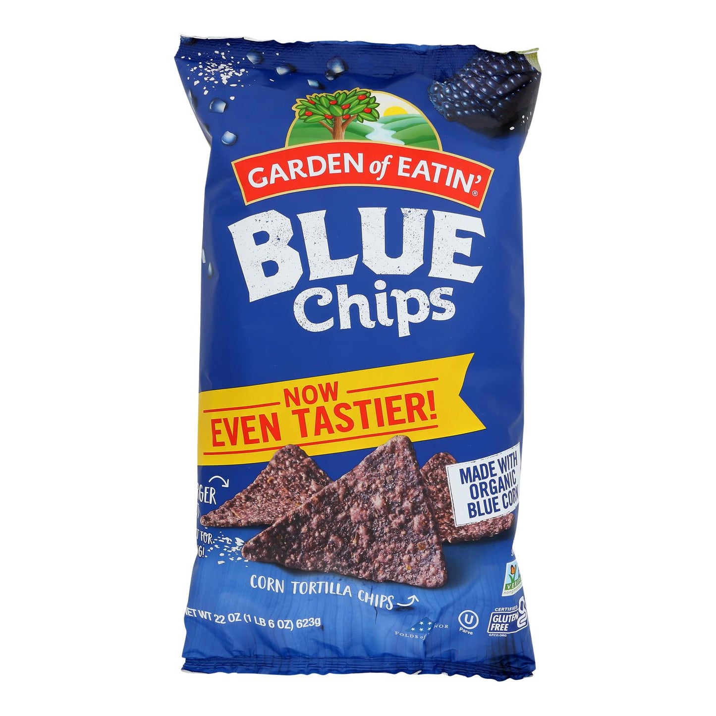 Garden Of Eatin' Tortilla Chips - Blue Corn - Case Of 10 - 22 Oz.
