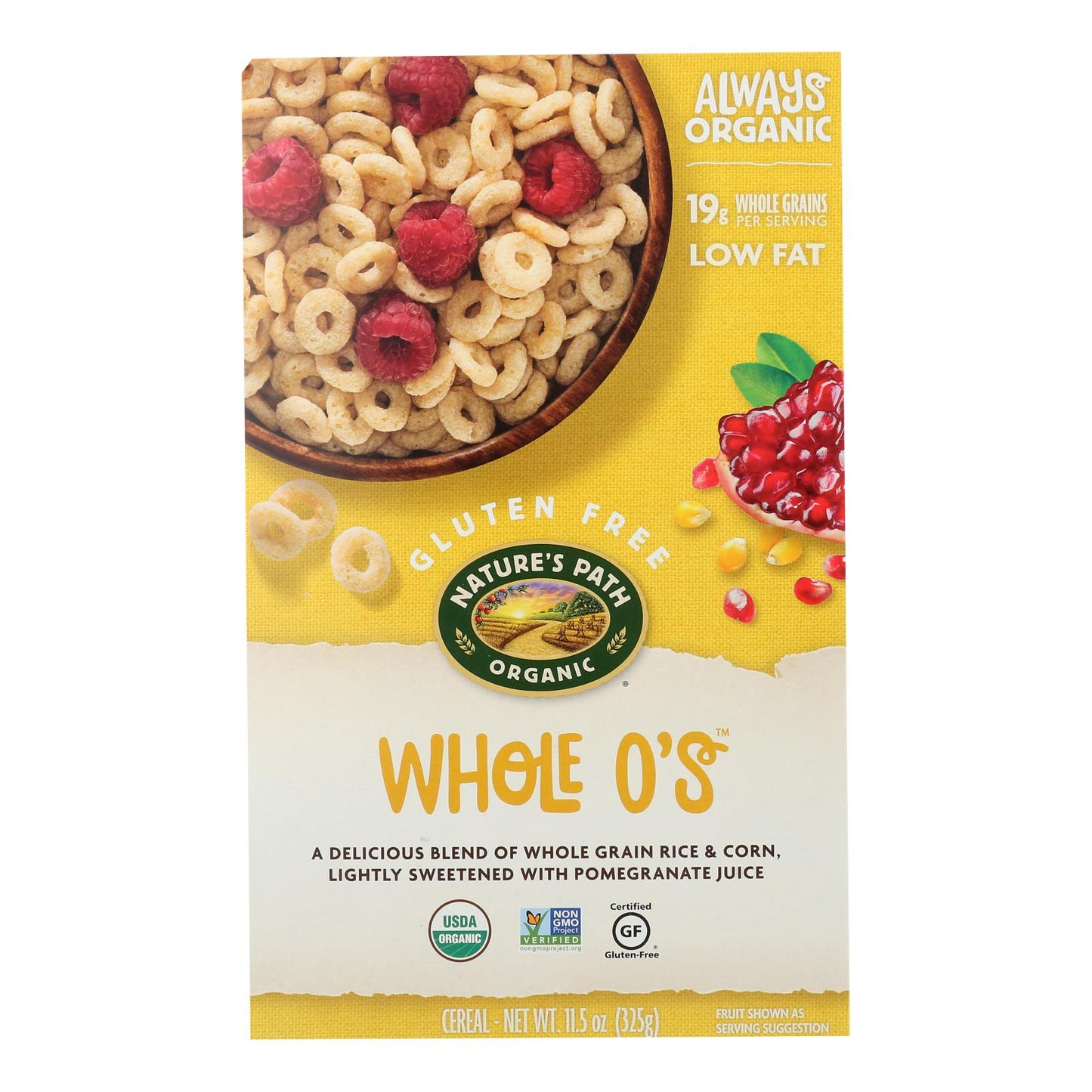 Nature's Path Organic Whole O's Cereal - Case Of 12 - 11.5 Oz.