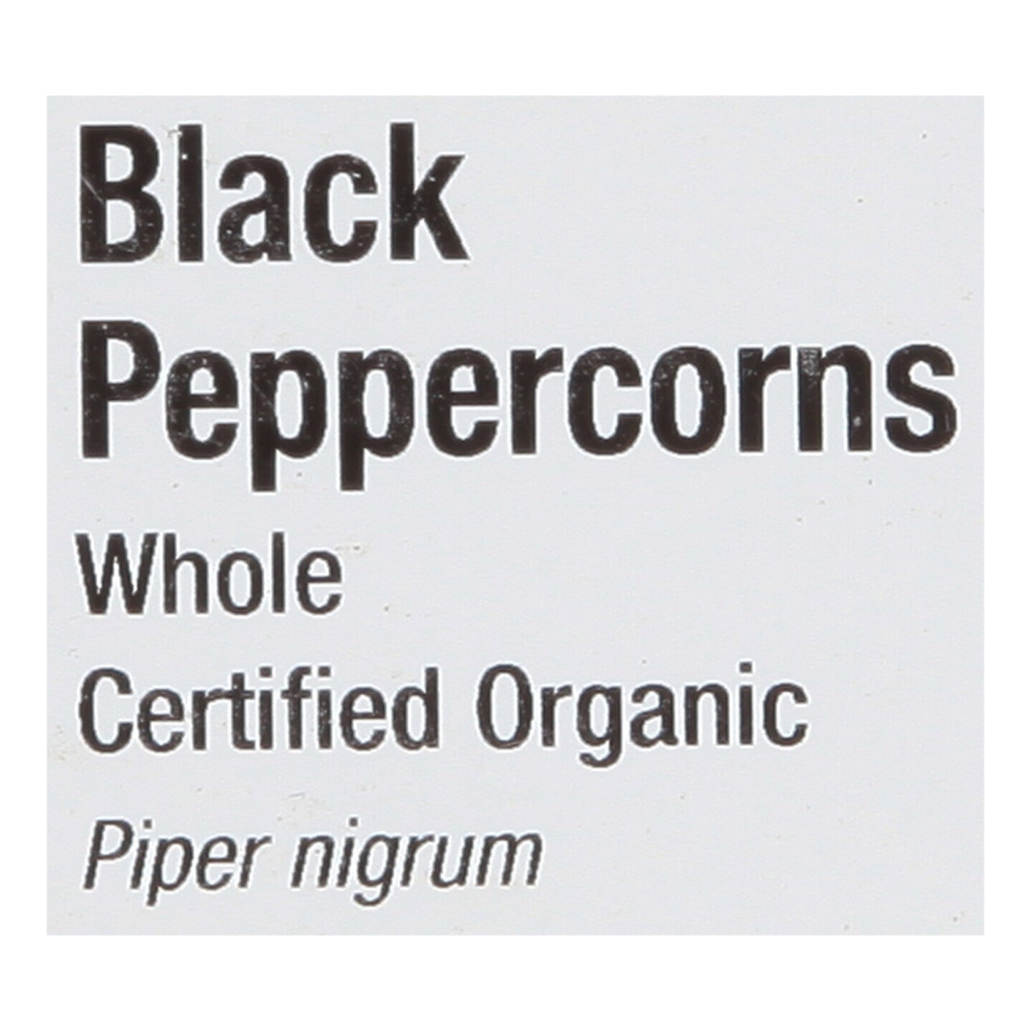 Frontier Herb Peppercorns Organic Whole Black - Single Bulk Item - 1lb