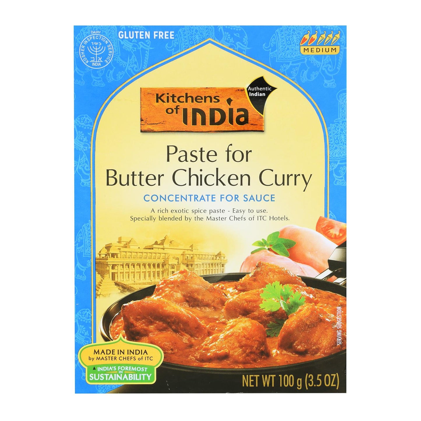 Kitchen Of India Paste - Butter Chicken Curry - 3.5 Oz - Case Of 6