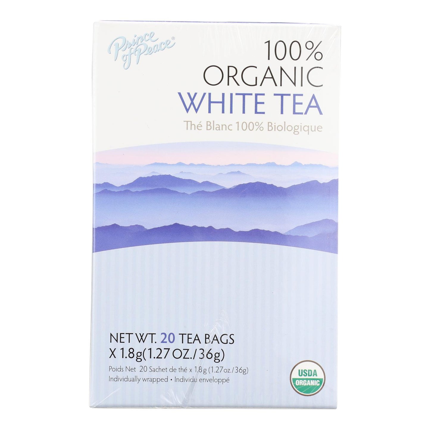 Prince Of Peace Organic Premium Peony White Tea - 20 Tea Bags