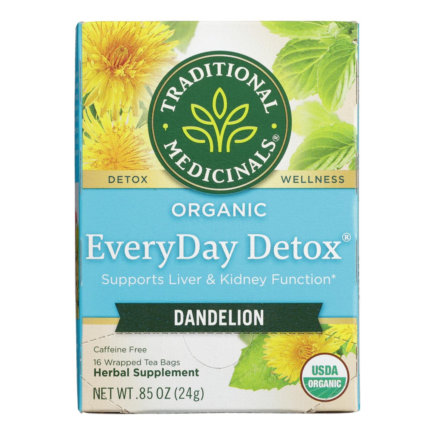 Traditional Medicinals Tea - Organc - Evrydy Detox - Dndln - 16 Ct - 1 Case