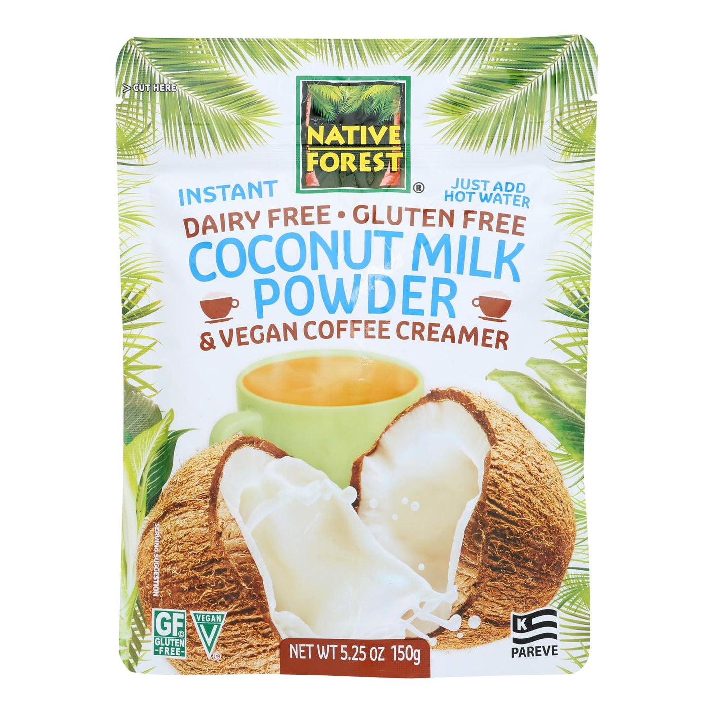 Native Forest Vegan Milk Powder - Coconut - Case Of 6 - 5.25 Oz.