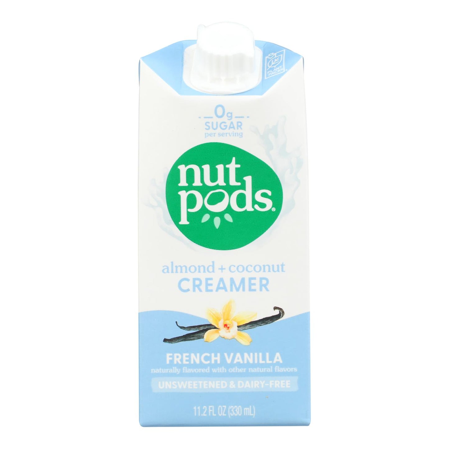 Nutpods - Non-dairy Creamer French Vanilla Unsweetened - Case Of 12 - 11.2 Fl Oz.