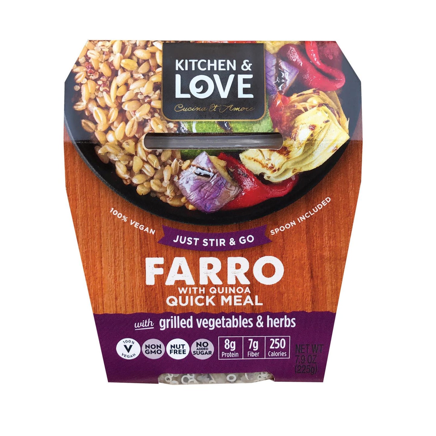 Cucina And Amore - Grilled Vegetables - Farro - Case Of 6 - 7.9 Oz
