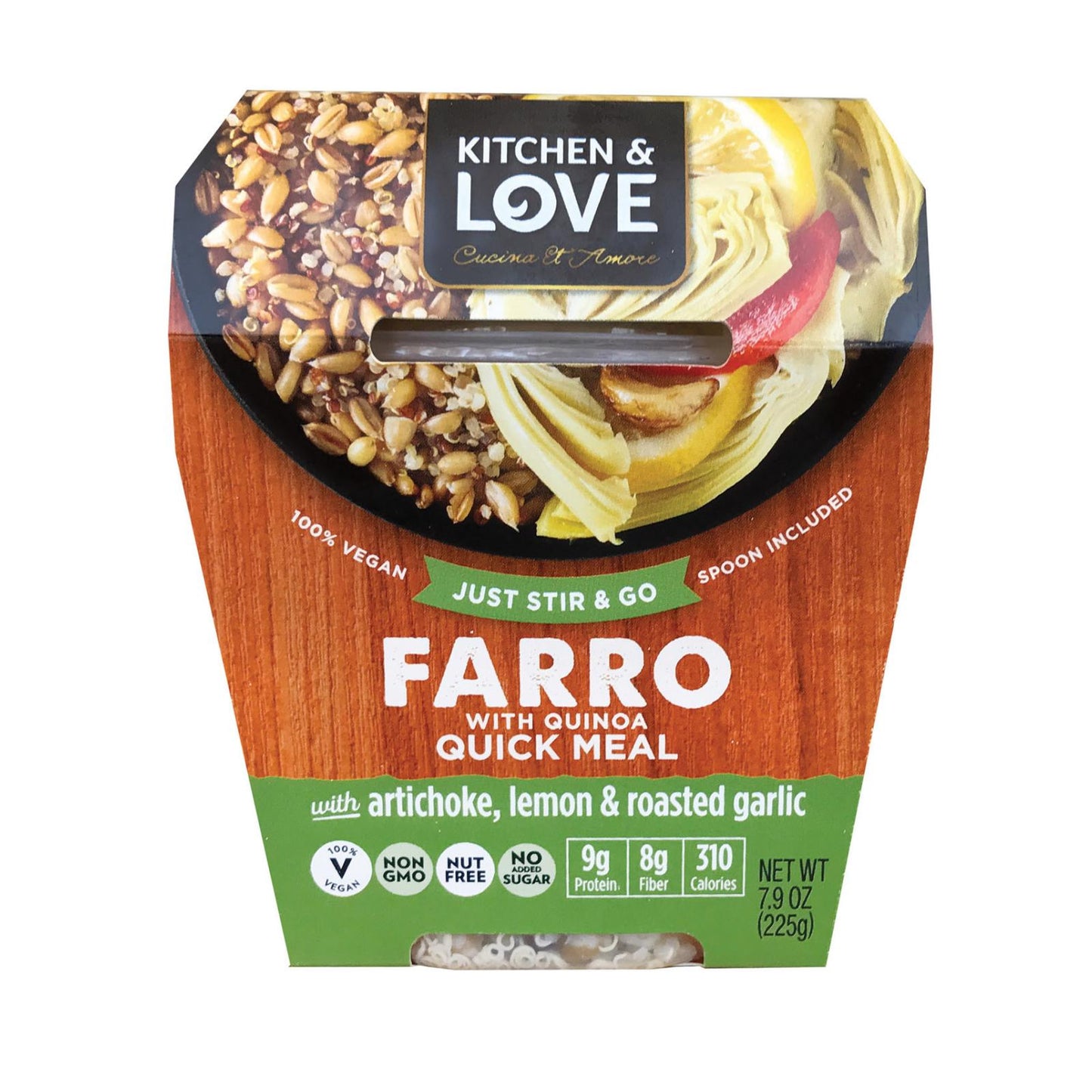 Cucina And Amore - Farro - Artichoke - Lemon - Garlic - Case Of 6 - 7.9 Oz