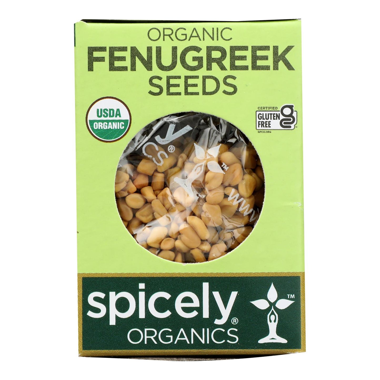 Spicely Organics - Organic Fenugreek Seeds - Case Of 6 - 0.45 Oz.