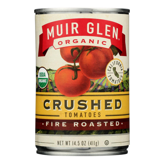 Muir Glen Fire Roasted Crushed Tomatoes - Tomato - Case Of 12 - 14.5 Oz.