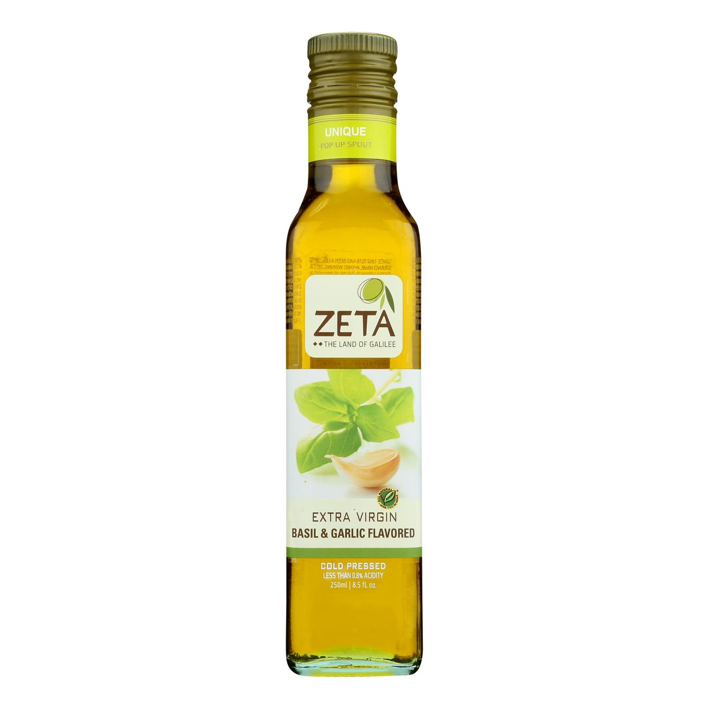 Zeta Oil Oil - Basil Garlic - Case Of 6 - 8.45 Fl Oz