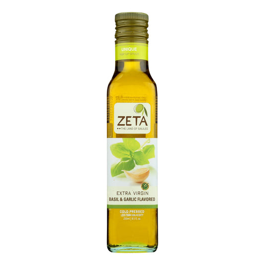 Zeta Oil Oil - Basil Garlic - Case Of 6 - 8.45 Fl Oz