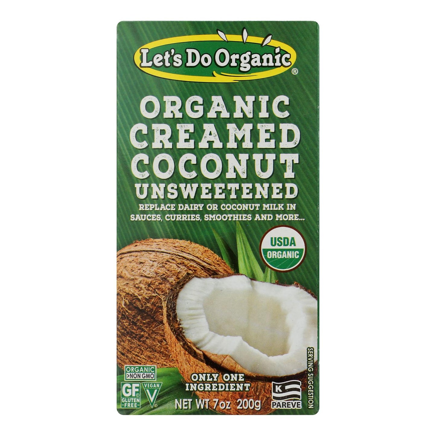 Let's Do Organics Organic Creamed - Coconut - Case Of 6 - 7 Oz.