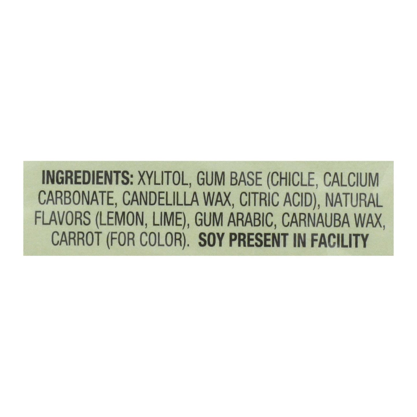 Glee Gum Chewing Gum - Lemon Lime - Sugar Free - Case Of 12 - 16 Pieces