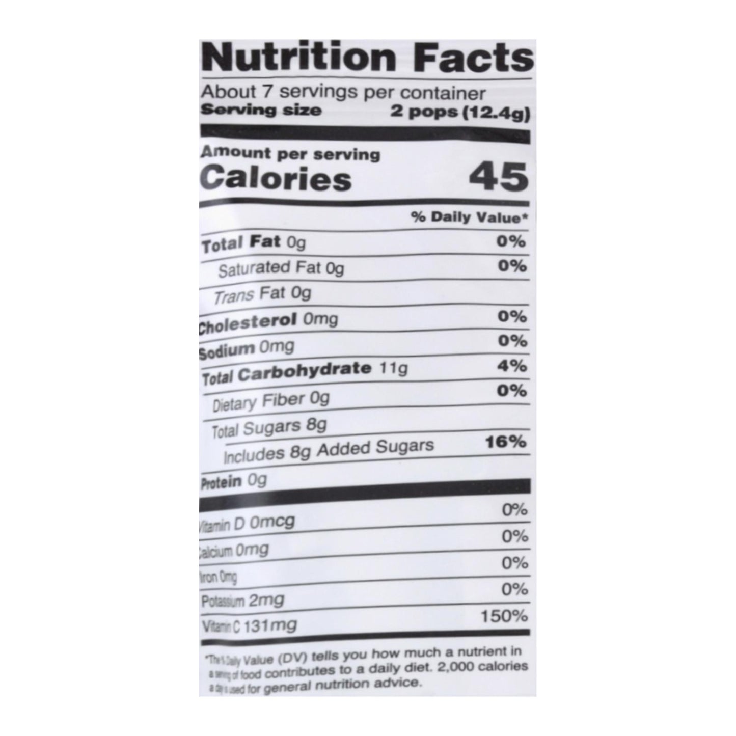 Yummy Earth Organic Vitamin C Pops - 3 Oz - Case Of 6