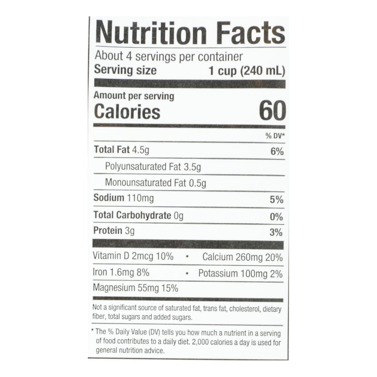 Pacific Natural Foods Hemp Original - Unsweetened - Case Of 12 - 32 Fl Oz.