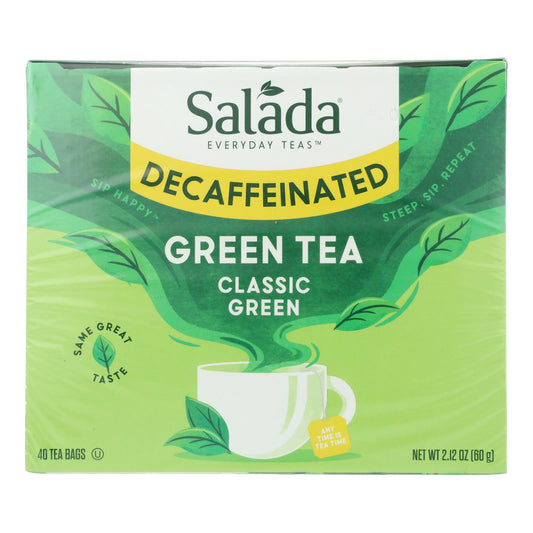 Salada Tea Green Tea - Decaffeinated Serenity - Case Of 6 - 40 Count