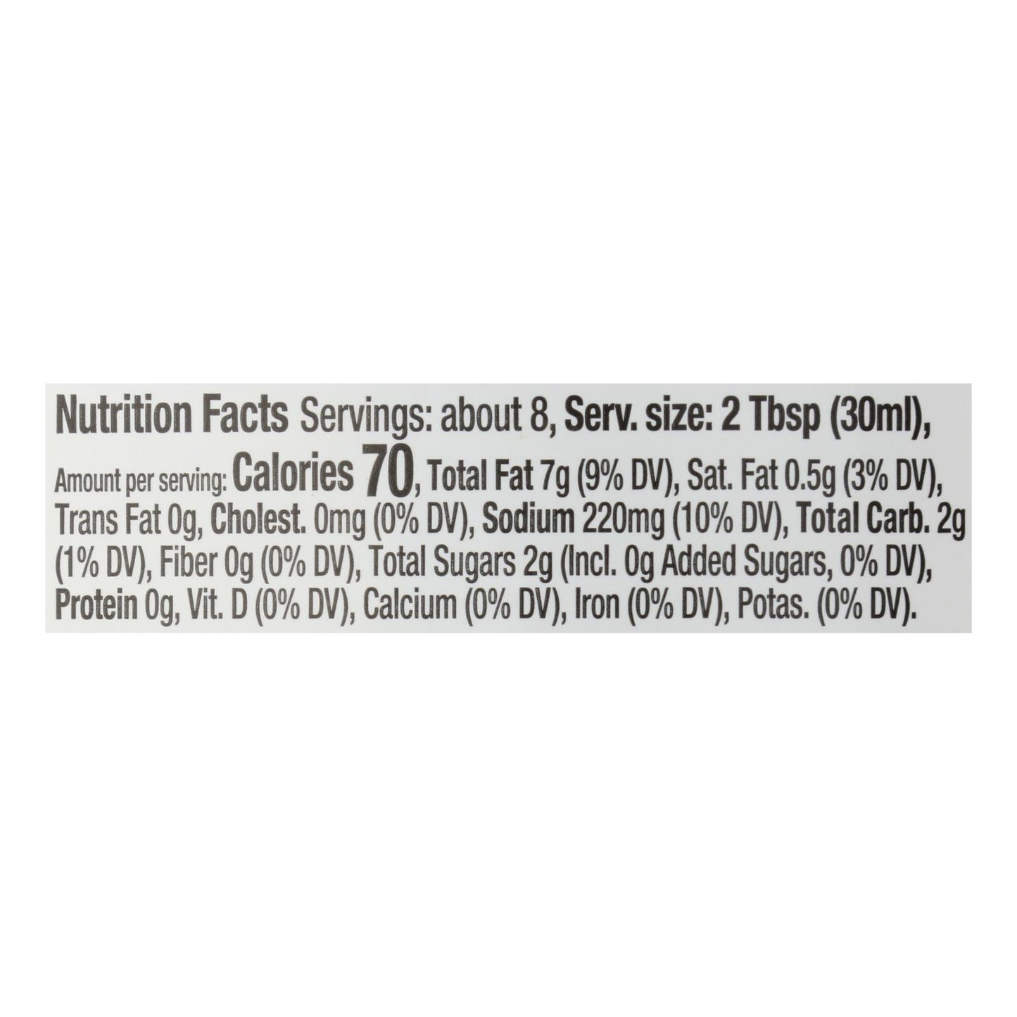 Organic Ville Organic Dressing - French - Case Of 6 - 8 Fl Oz.