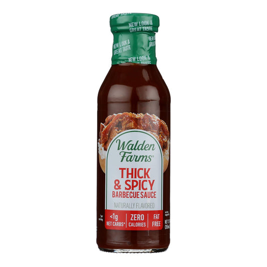 Walden Farms Barbecue Sauce - Thick & Spicy - Case Of 6 - 12 Oz
