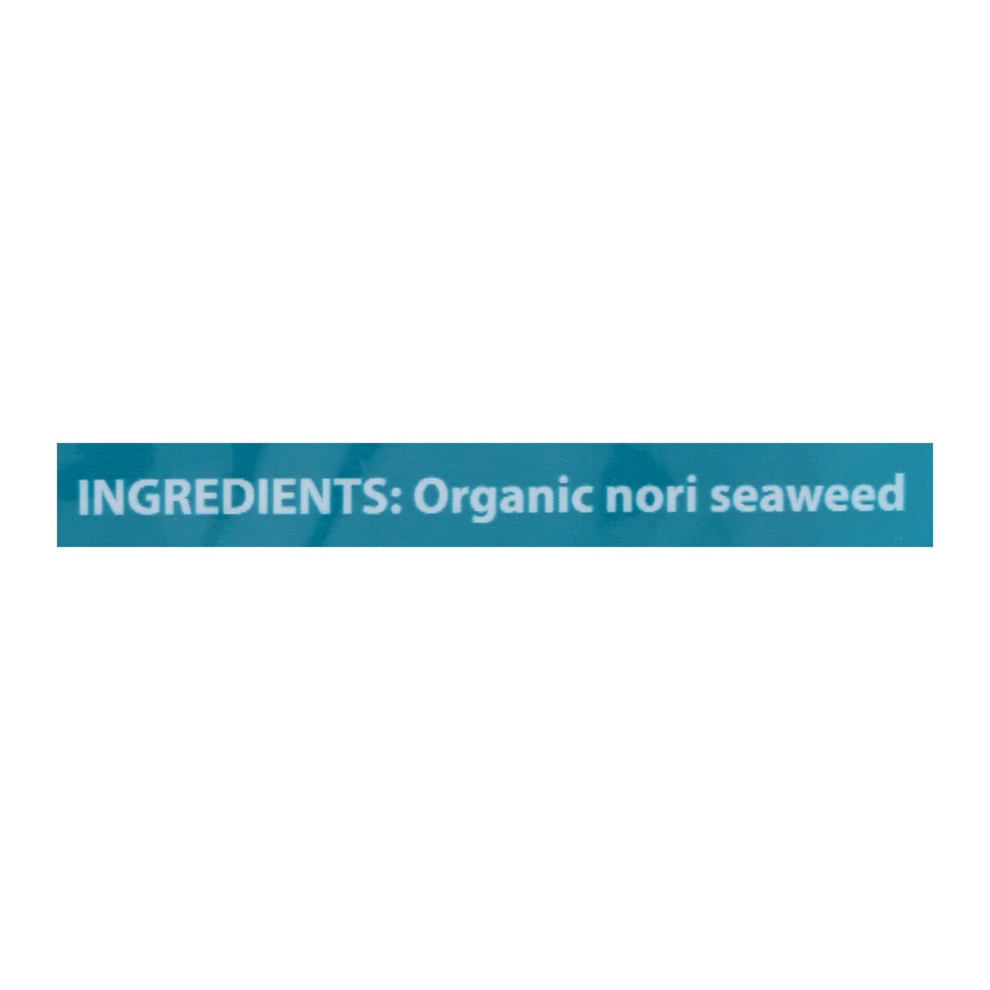 Emerald Cove Organic Pacific Nori - Untoasted Hoshi - Silver Grade - .9 Oz - Case Of 6