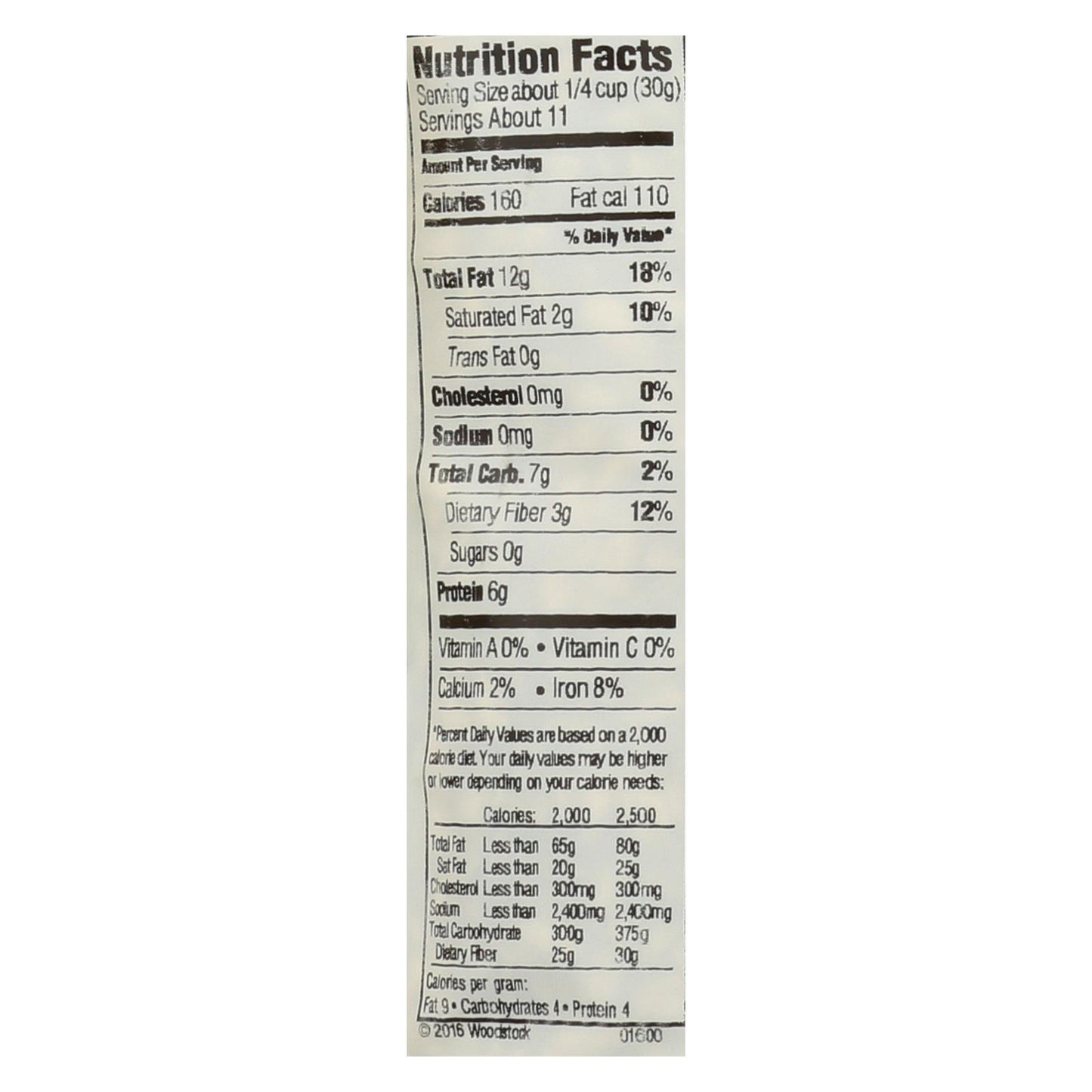 Woodstock Organic Hulled And Unsalted Sunflower Seeds - Case Of 8 - 12 Oz
