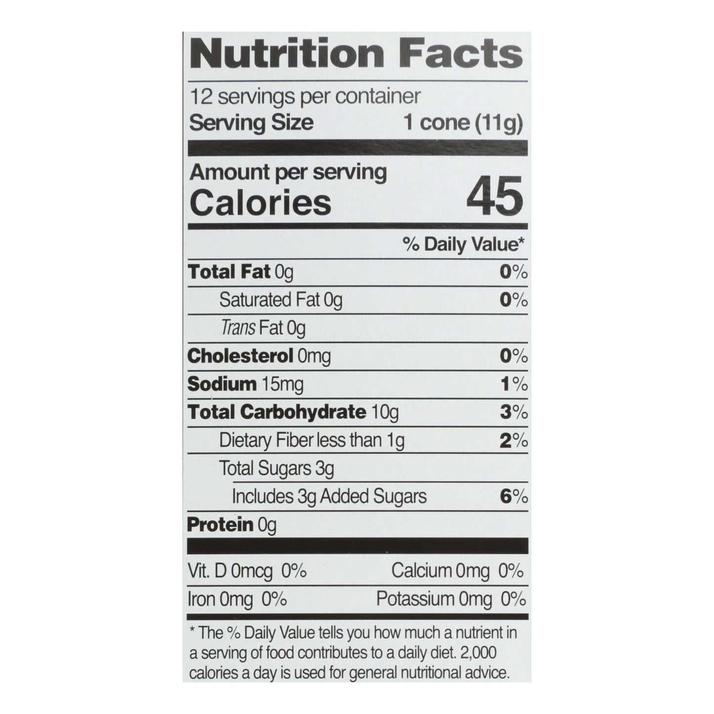 Let's Do Ice Cream Cones - Sugar - Case Of 12 - 4.6 Oz.