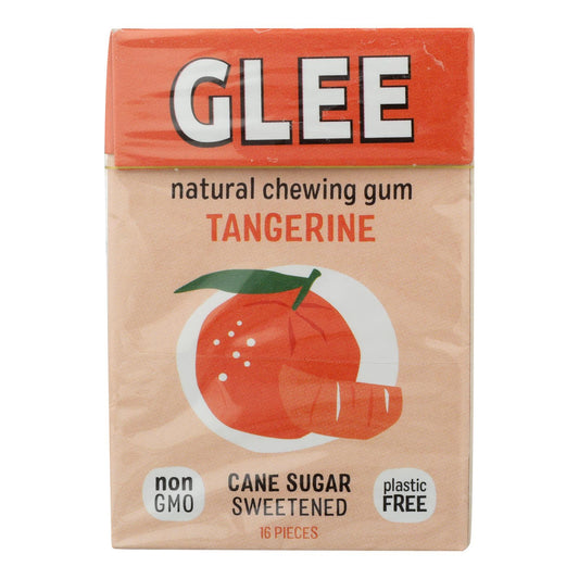 Glee Gum Chewing Gum - Tangerine - Case Of 12 - 16 Pieces