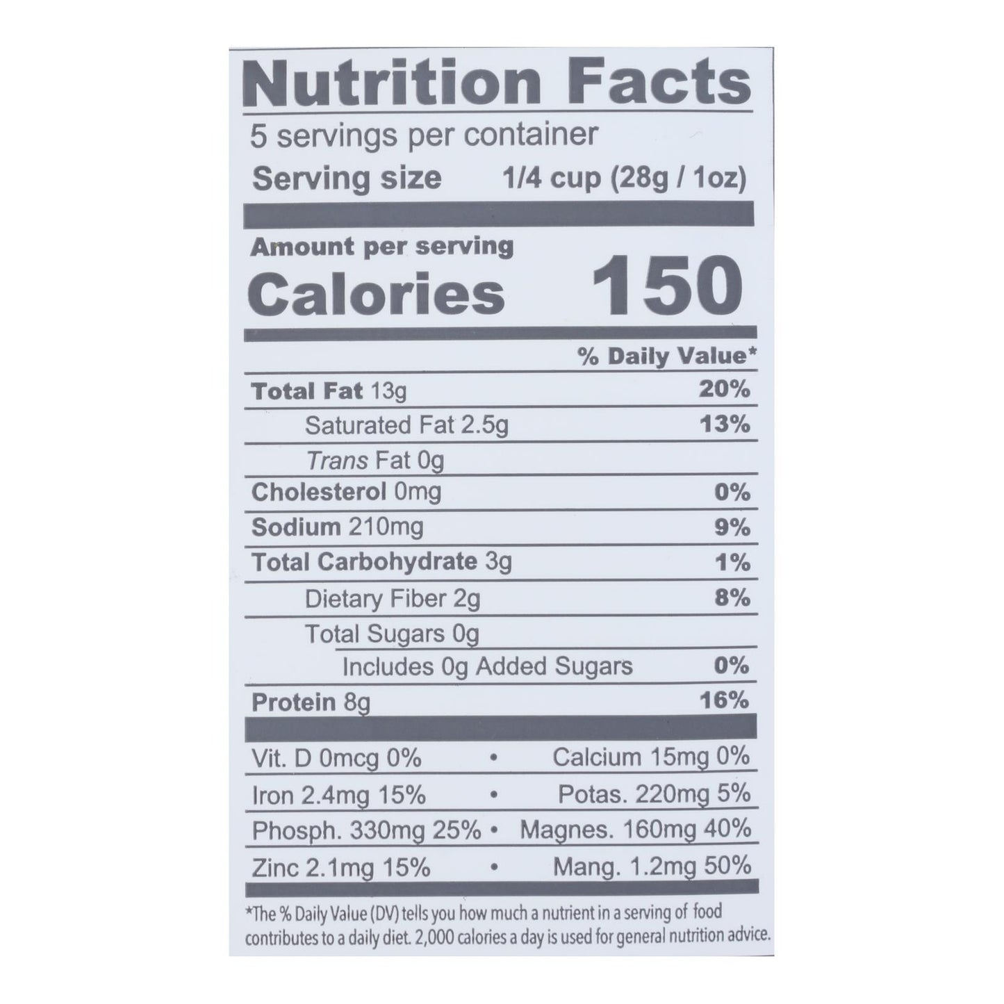Superseedz Gourmet Pumpkin Seeds - Sea Salt - Case Of 6 - 5 Oz.