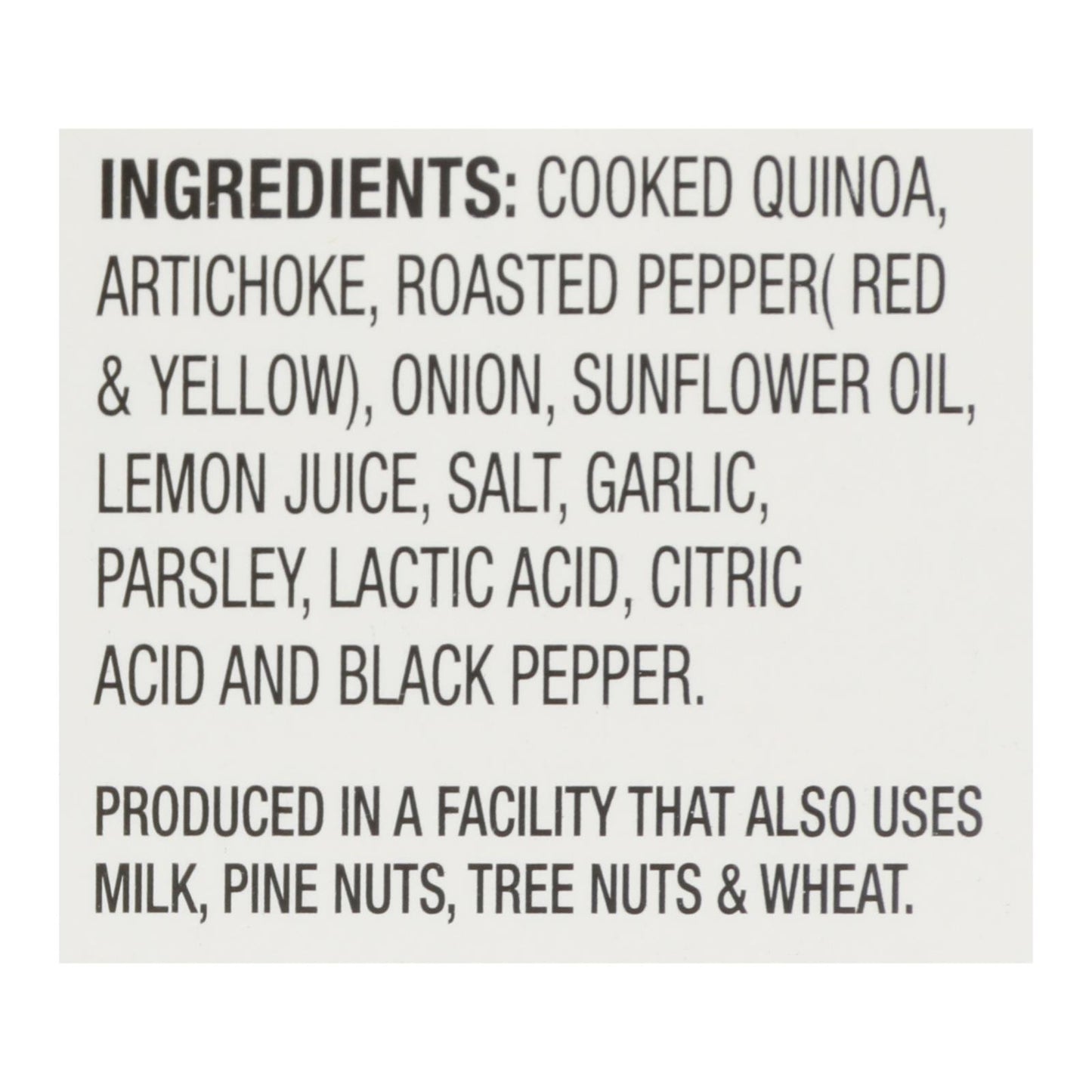 Cucina And Amore - Quinoa Meals - Artichoke And Roasted Pepper - Case Of 6 - 7.9 Oz.