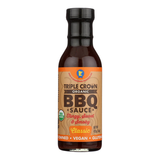 Triple Crown Bbq Bbq Sauce - Organic - Classic - Case Of 6 - 14 Fl Oz