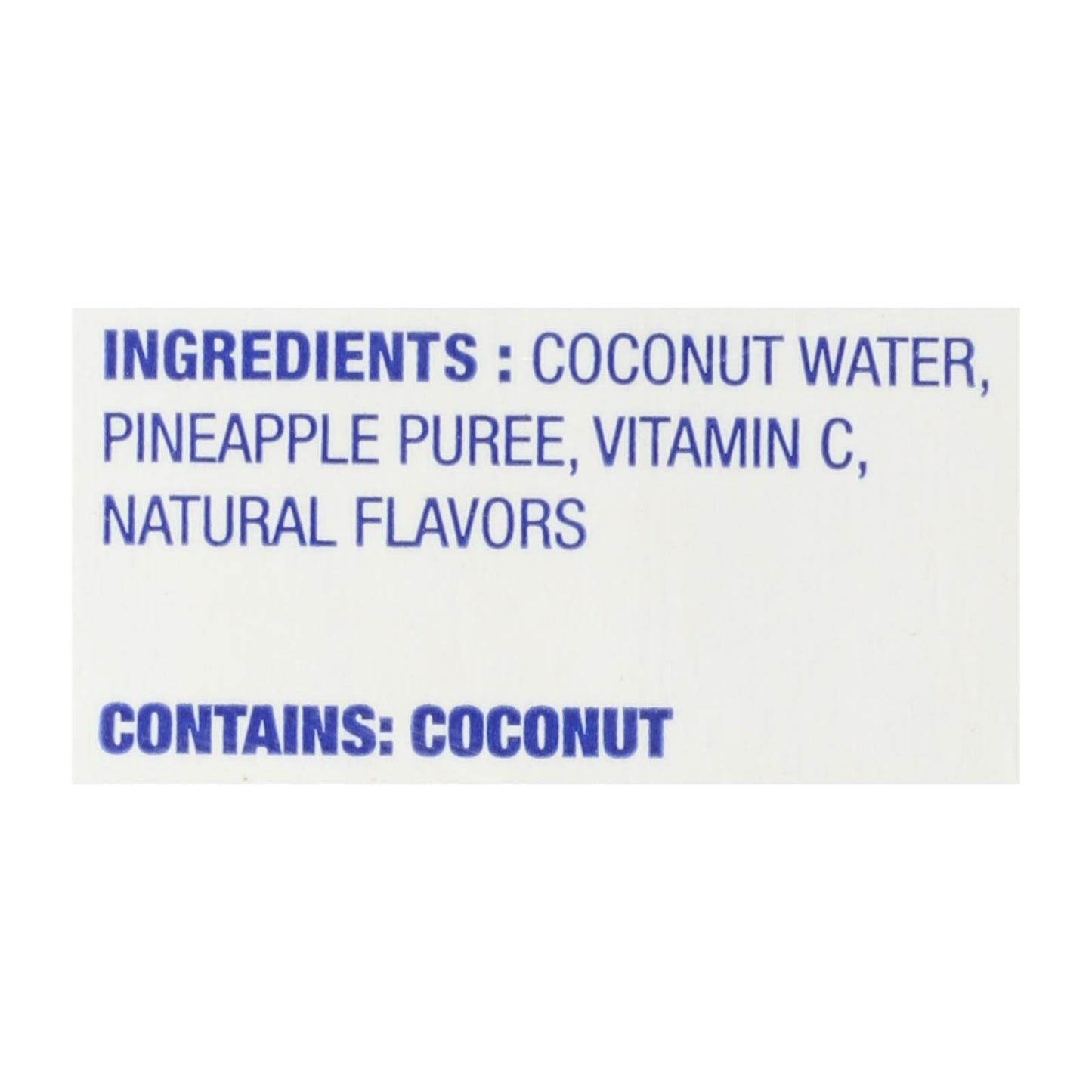 C2o - Pure Coconut Water - Pineapple - Case Of 12 - 33.8 Fl Oz.