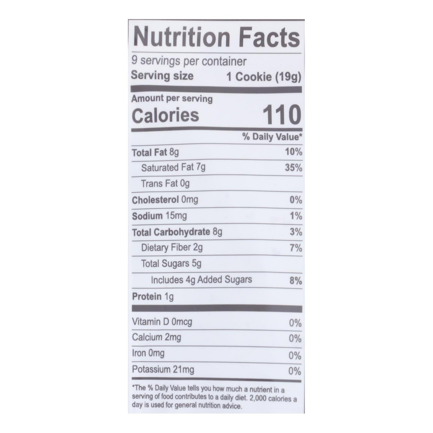 Emmy's Organics  Chocolate Chip - Case Of 8 - 6 Oz.