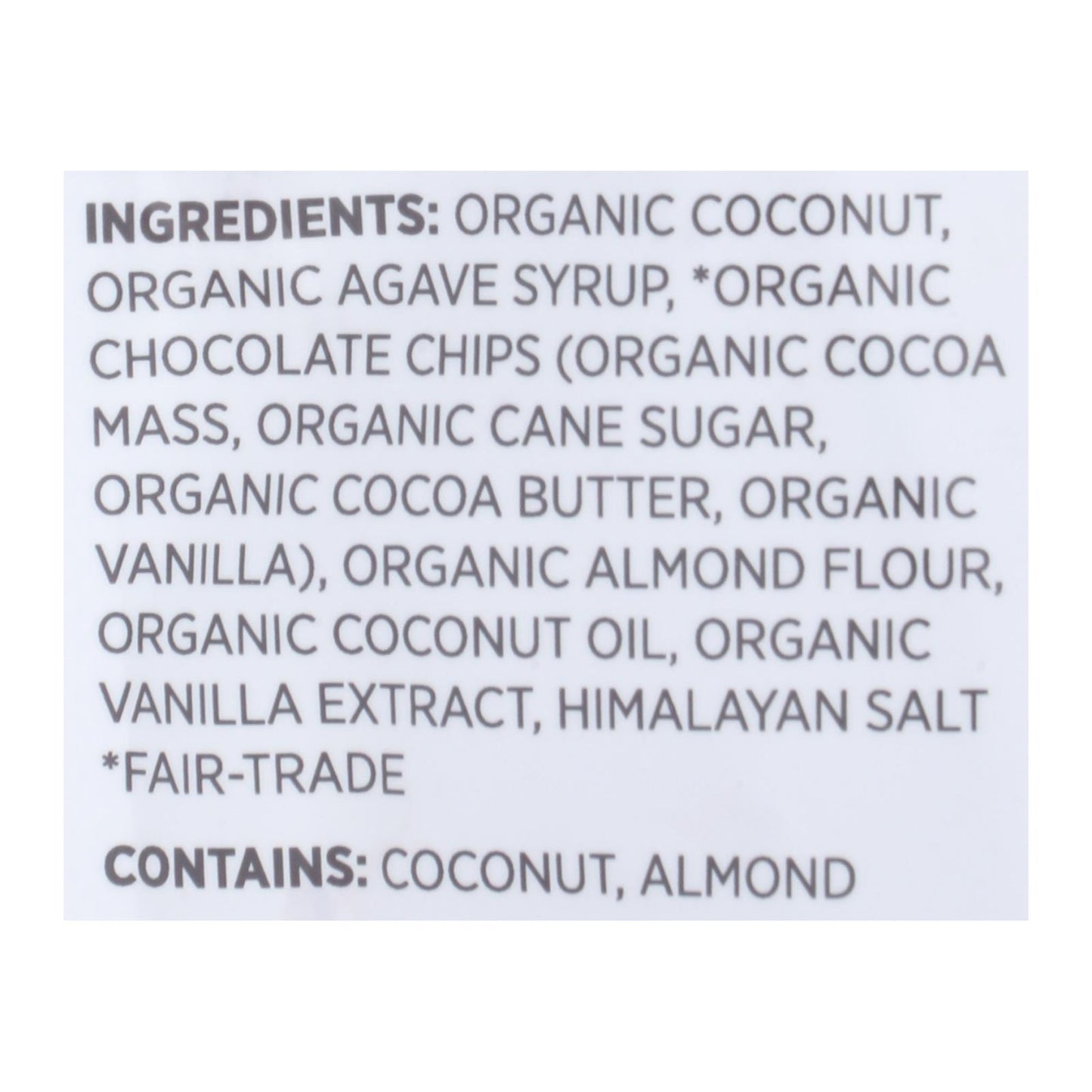 Emmy's Organics  Chocolate Chip - Case Of 8 - 6 Oz.