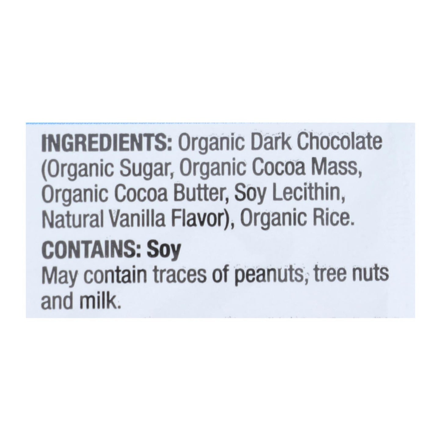 Element Organic Dipped Rice Cakes - Dark Chocolate - Case Of 6 - 3.5 Oz