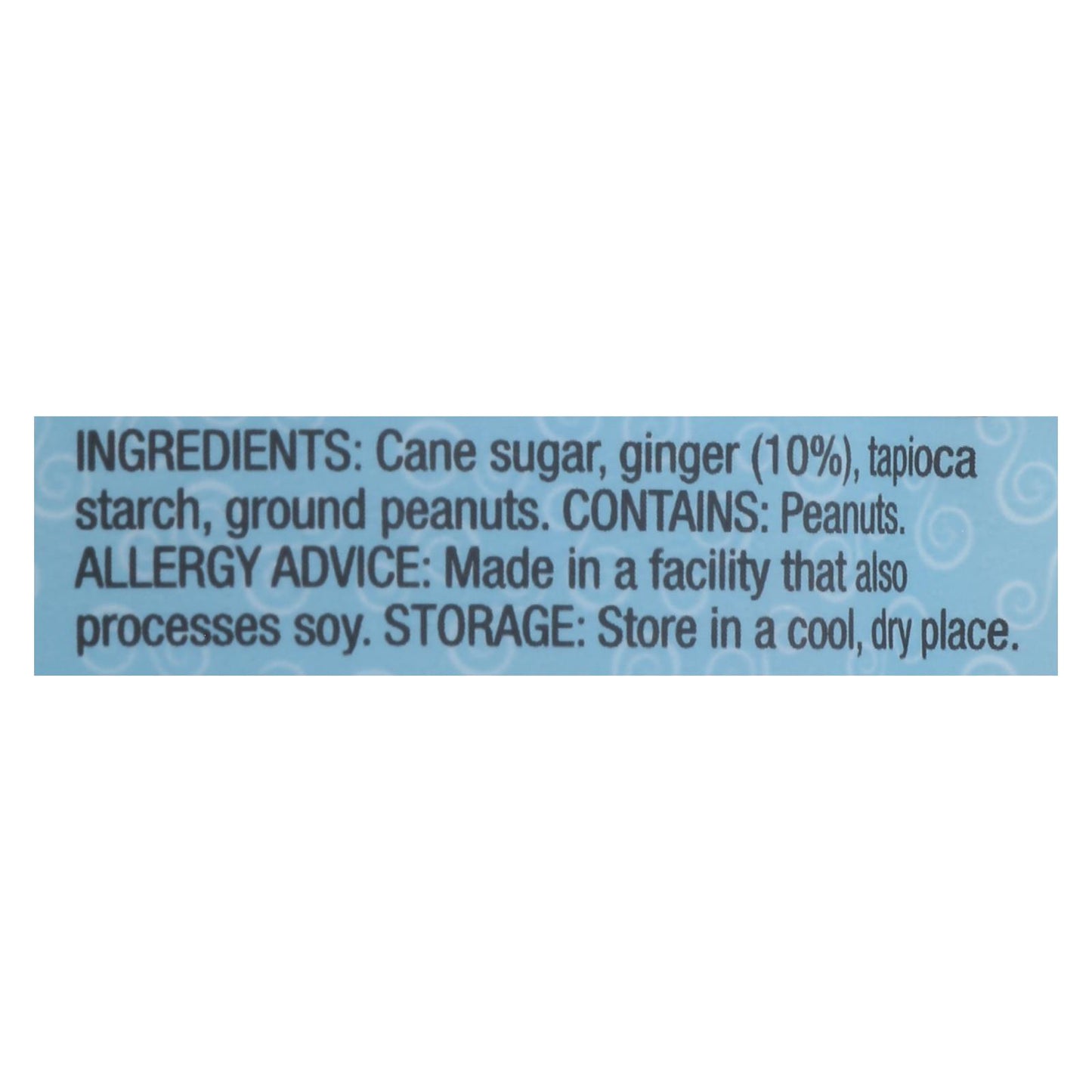 Ginger People Chewy Ginger Candy - Peanut - Case Of 12 - 3 Oz.