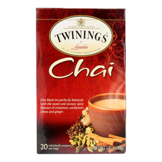 Twinings Tea Chai - Case Of 6 - 20 Bags